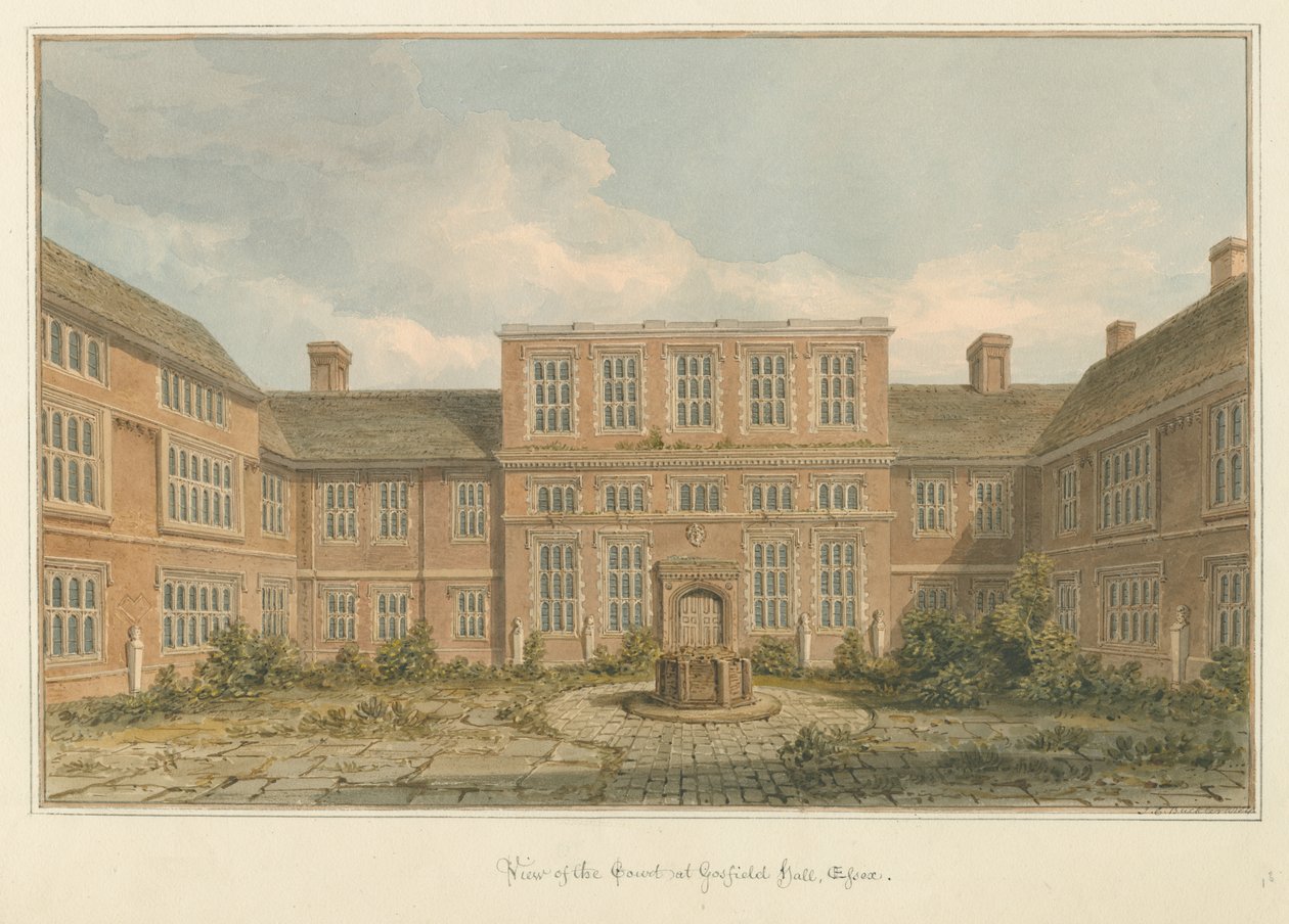 Essex - Gosfield Hall - Retten av John Chessell Buckler