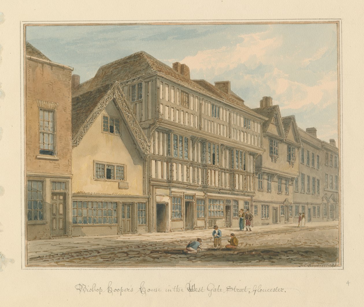 Gloucestershire - Bishop Coopers hus av John Chessell Buckler