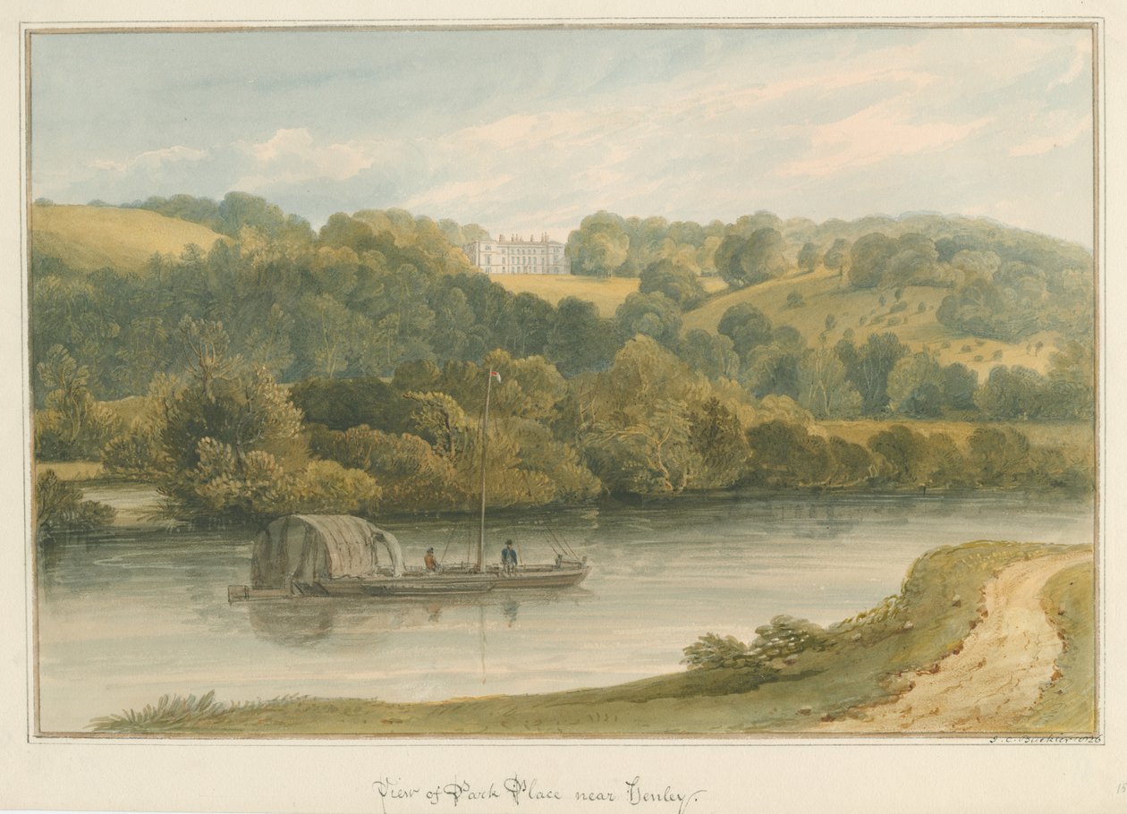 Oxfordshire - Henley upon Thames- Park Place, 1826 av John Chessell Buckler