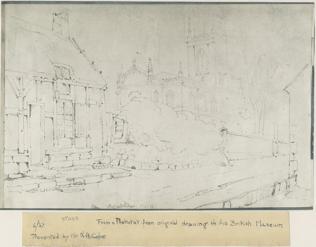 Steinkirke: fotostat, nd [c 1841] (trykk) av John Chessell Buckler