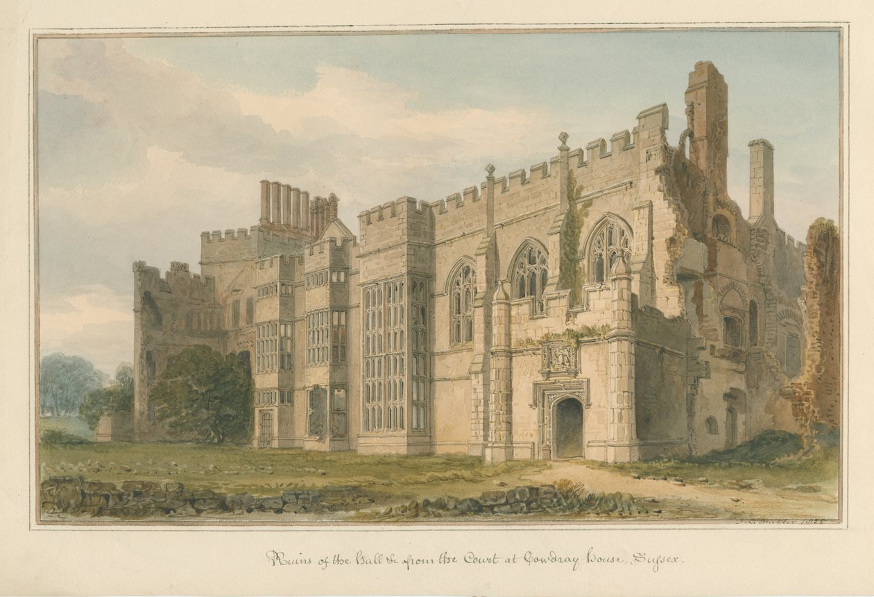 Sussex - Cowdray House av John Chessell Buckler