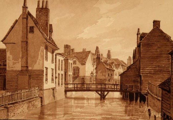 Utsikt over Folly i Parish of Bermondsey, fra 