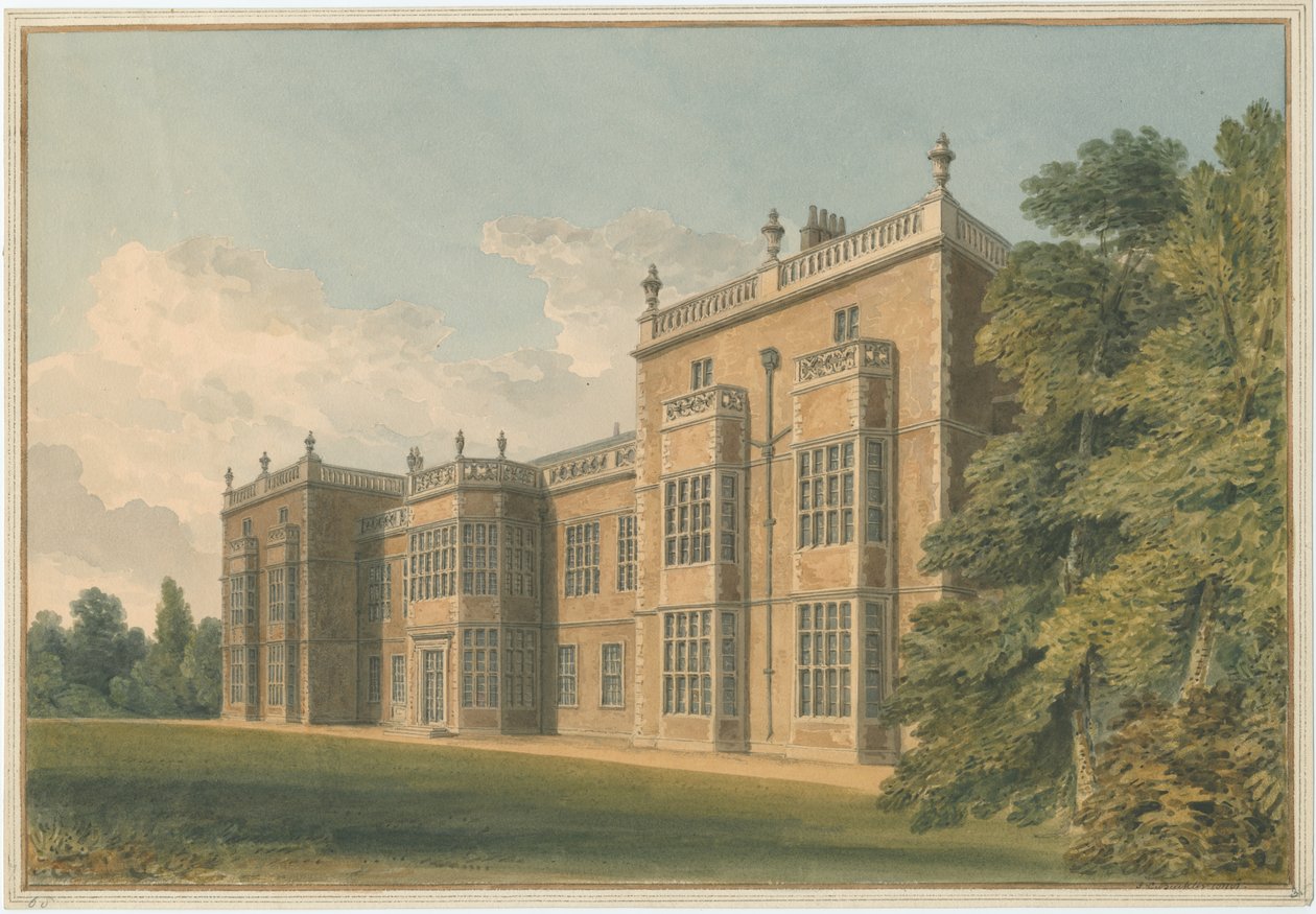 Yorkshire - Burton-stallen, 1818 av John Chessell Buckler