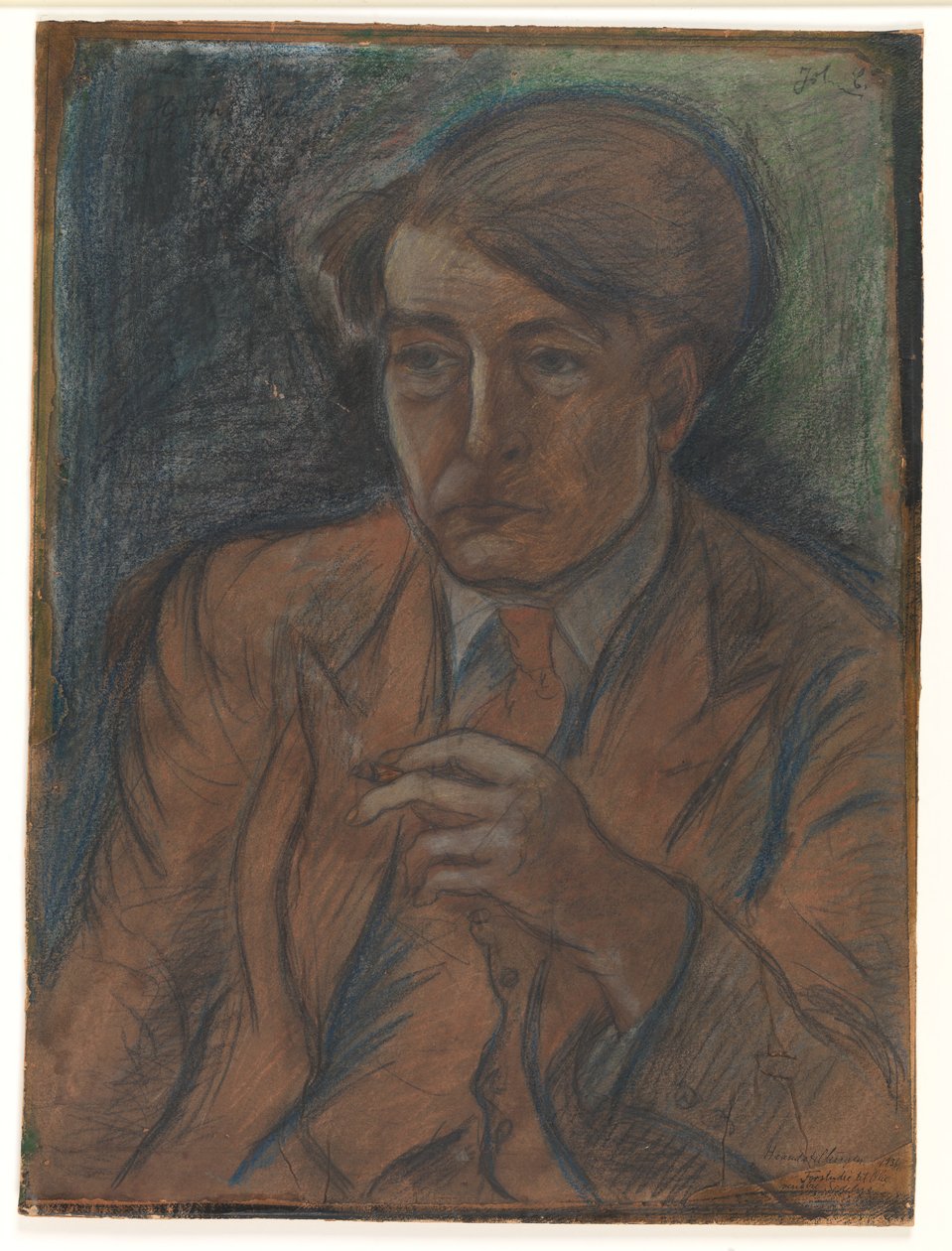Forstudie til portrett av maleren og grafikeren Søren Hjorth Nielsen av John Christensen