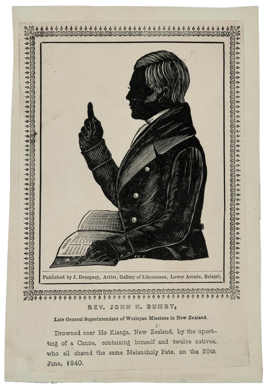 Rev. John H. Bumby, ca. 1840 (tregravering) av John Church Dempsey