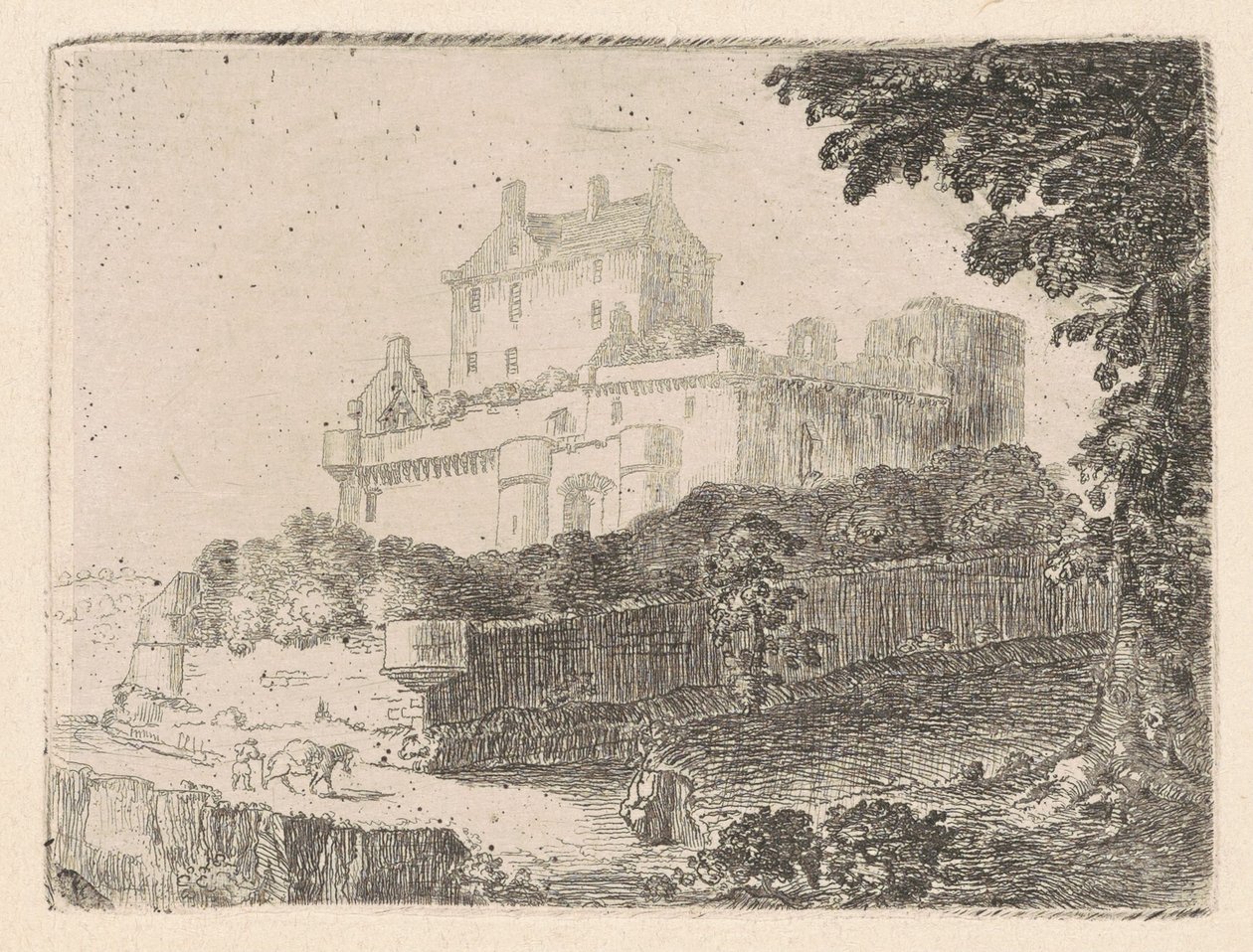 Dalhousie Castle I av John Clerk, of Eldin
