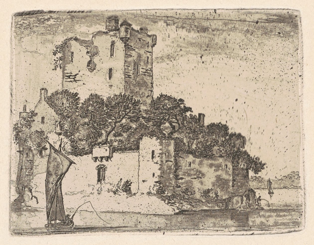 Loch Orr slott av John Clerk, of Eldin