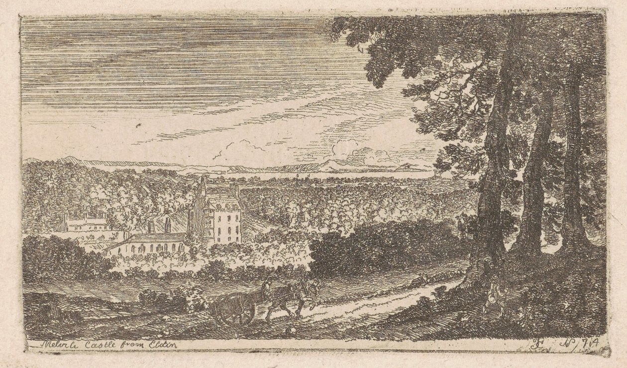 Melville slott fra Eldin av John Clerk, of Eldin