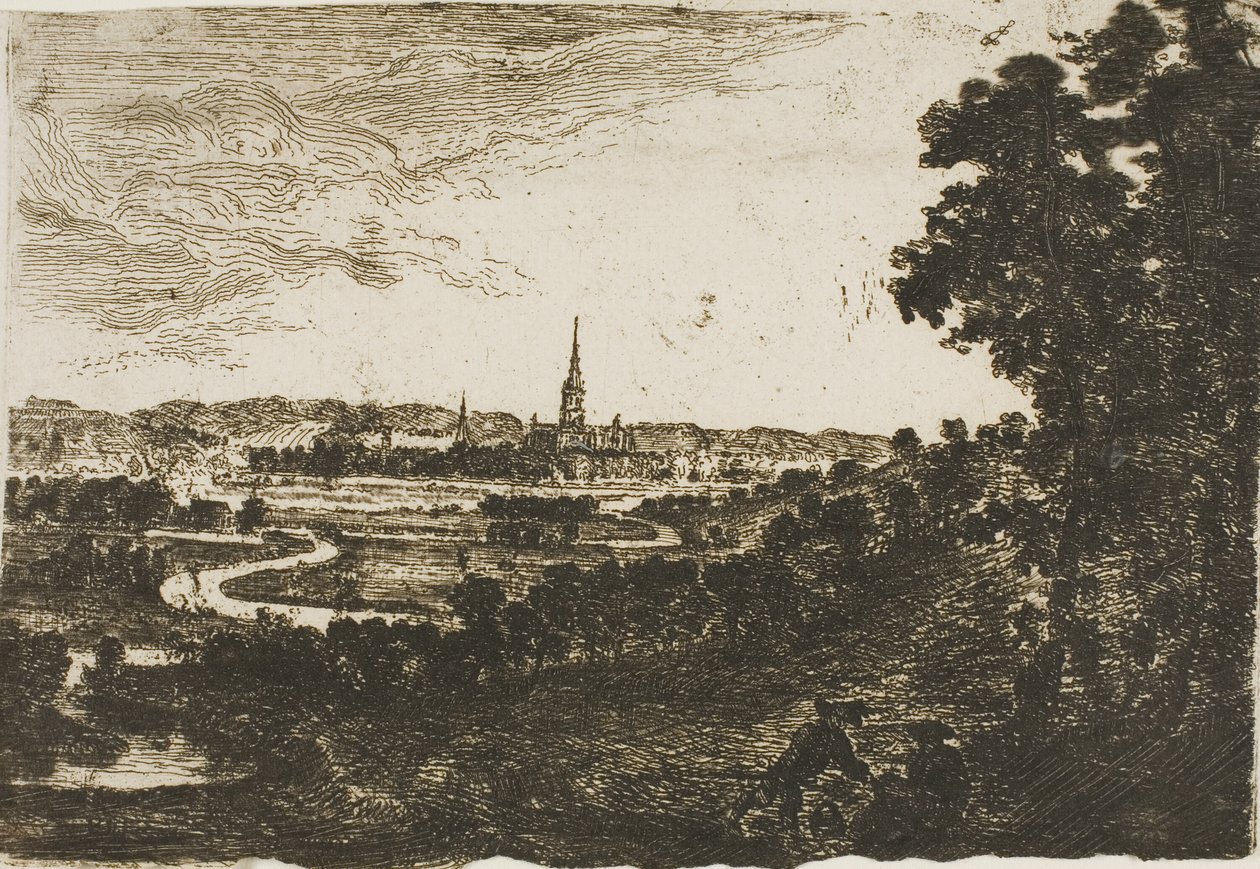 Salisbury fra Wilton Park av John Clerk of Eldin