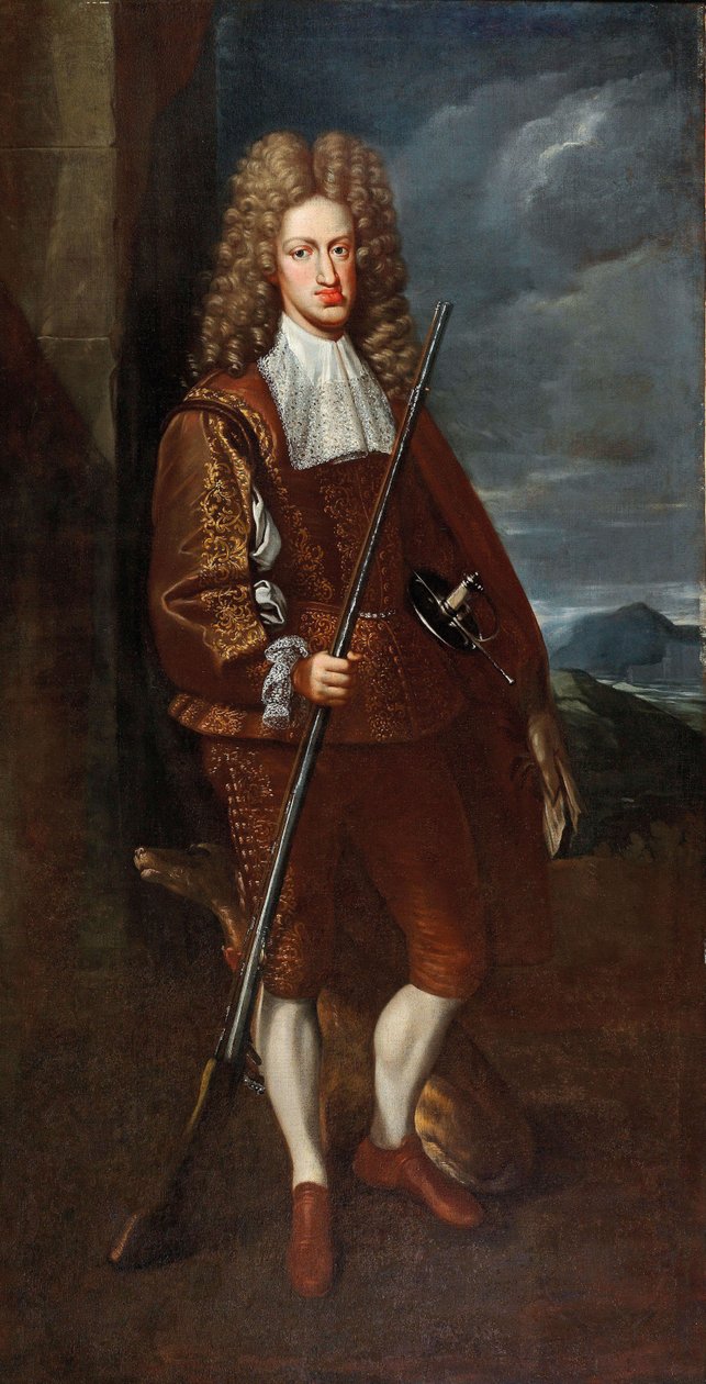 Portrett av Charles II av Spania i jaktdrakt, 1699. av John Closterman