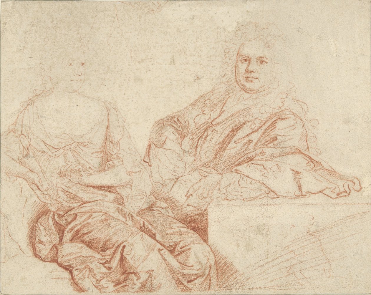 Portrett av Grinling Gibbons og hans kone av John Closterman