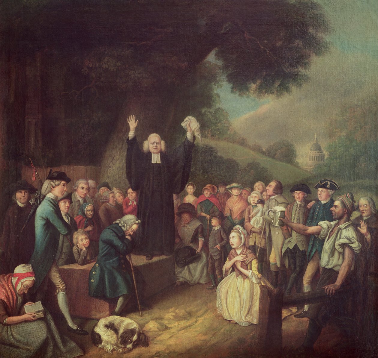 George Whitefield forkynner av John Collet