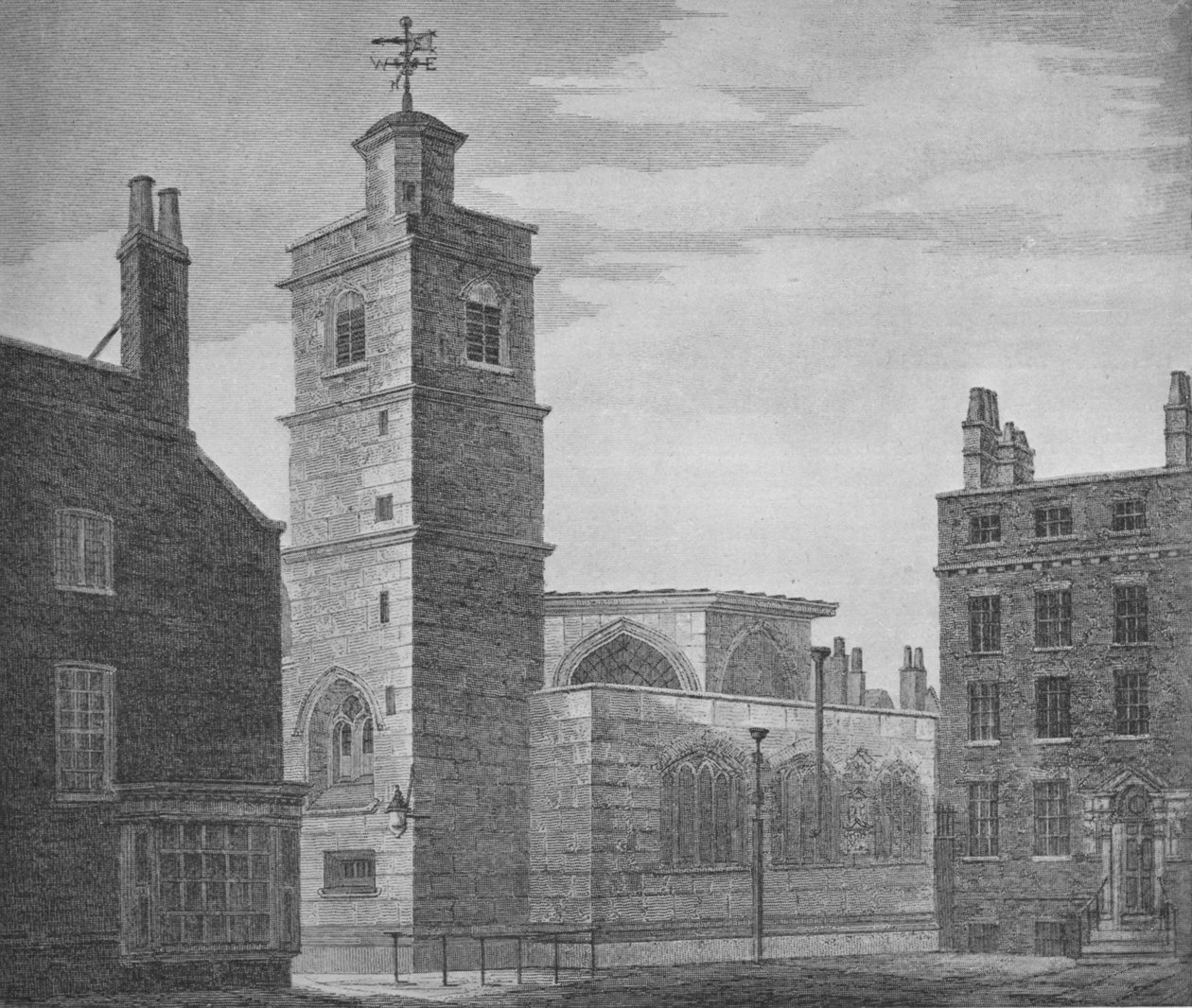 Church of St Bartholomew the Less, City of London, c1830 1906 av John Coney