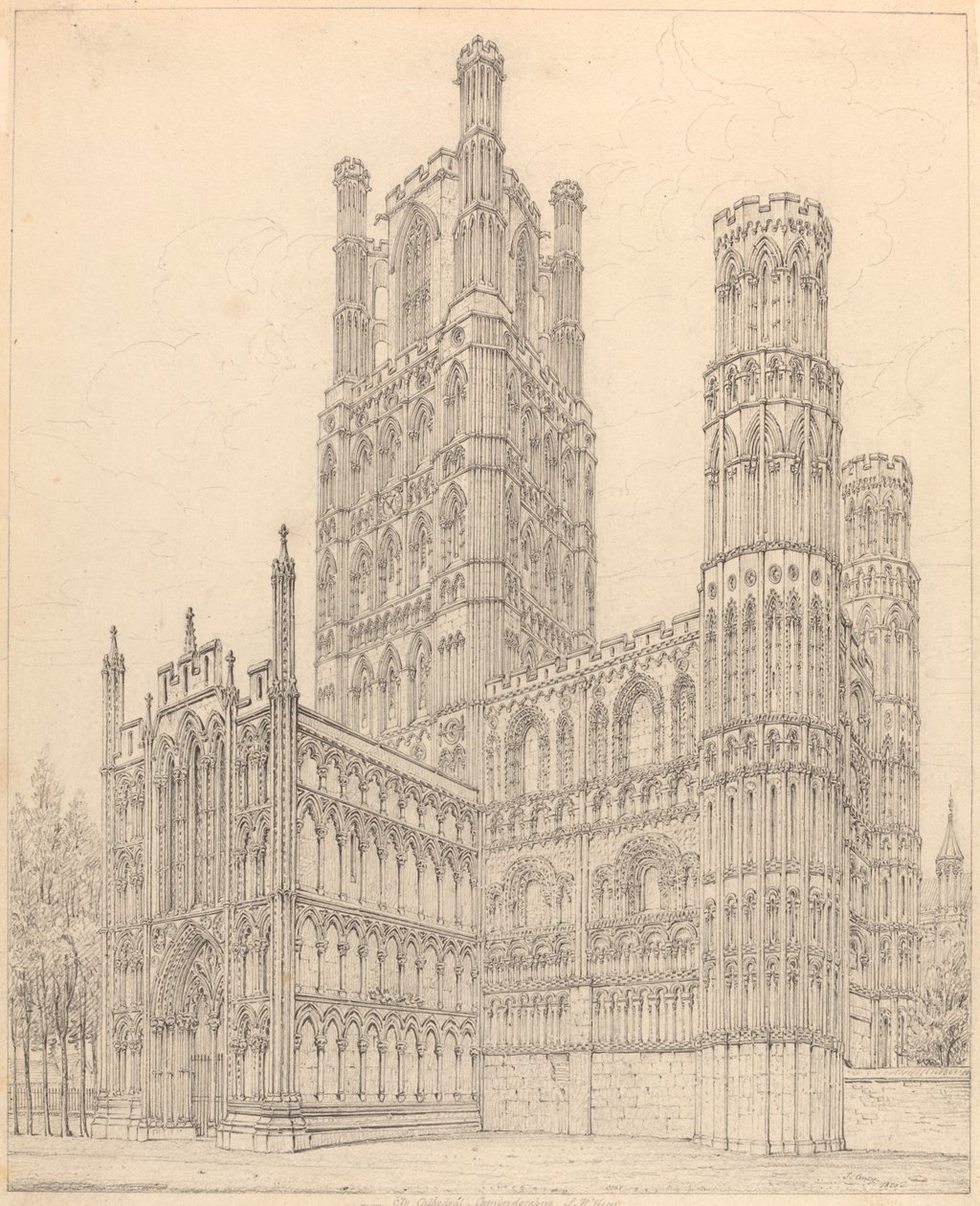 Ely Cathedral, Cambridgeshire, S.W. Visning av John Coney