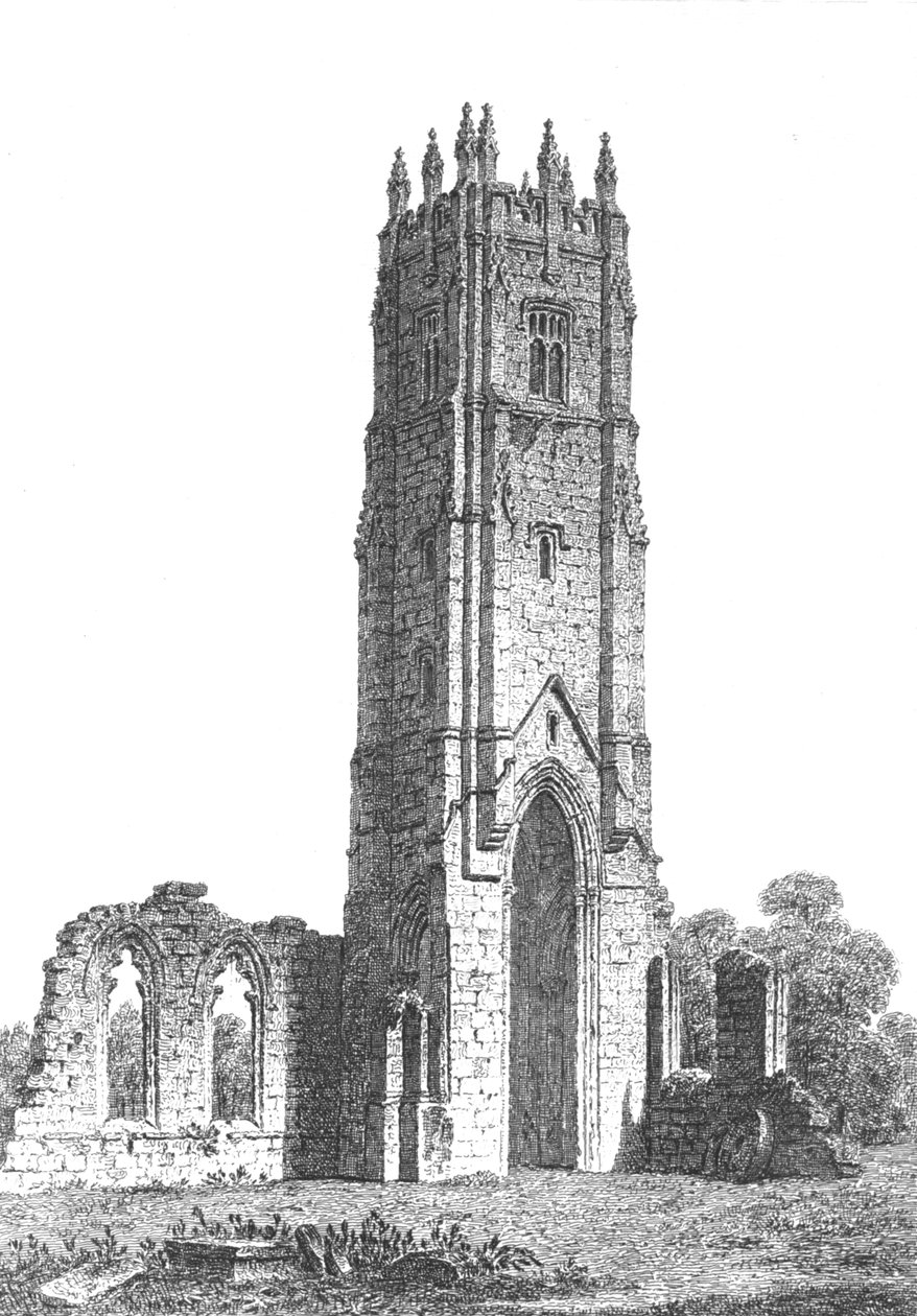 Grey Friars Tower, Richmond, North Yorkshire, c1800-1833 av John Coney