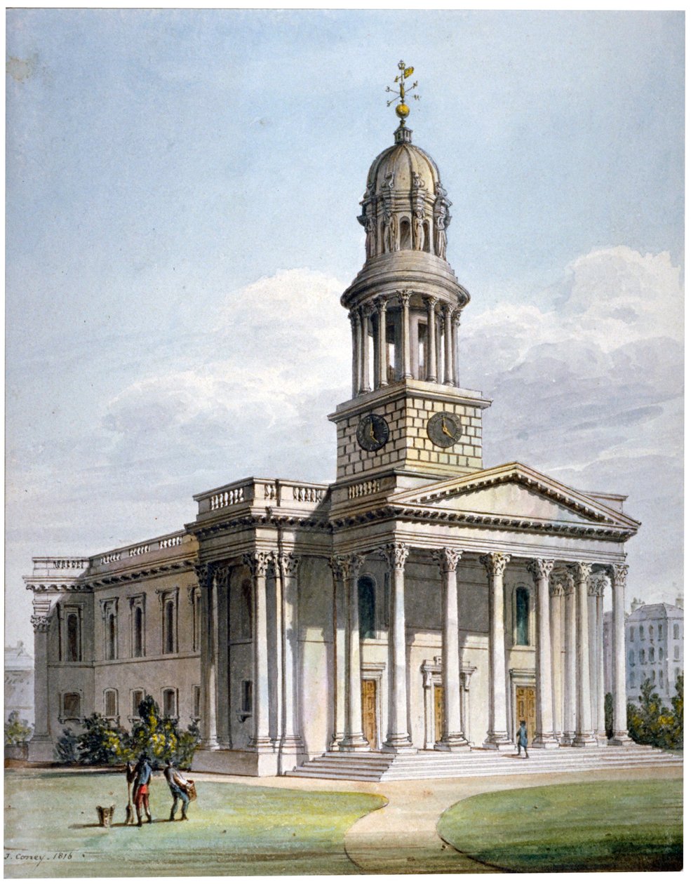 St Marylebone New Church, London, 1816. av John Coney