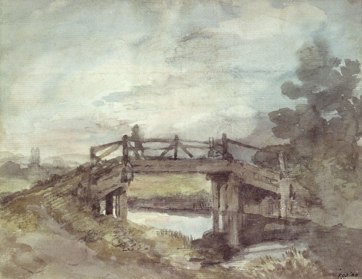 En bro over Stour av John Constable
