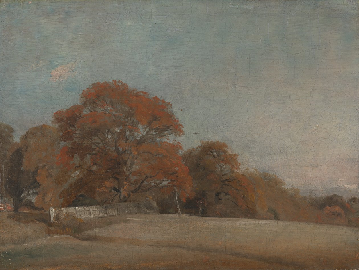Et høstlandskap på Østre Bergholt av John Constable