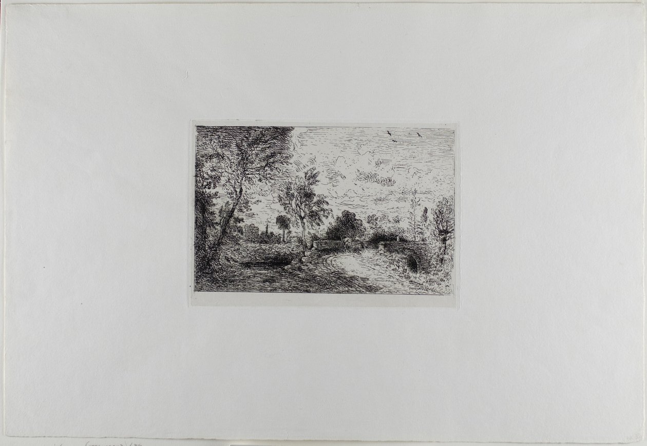 En gammel bro ved Salisbury av John Constable