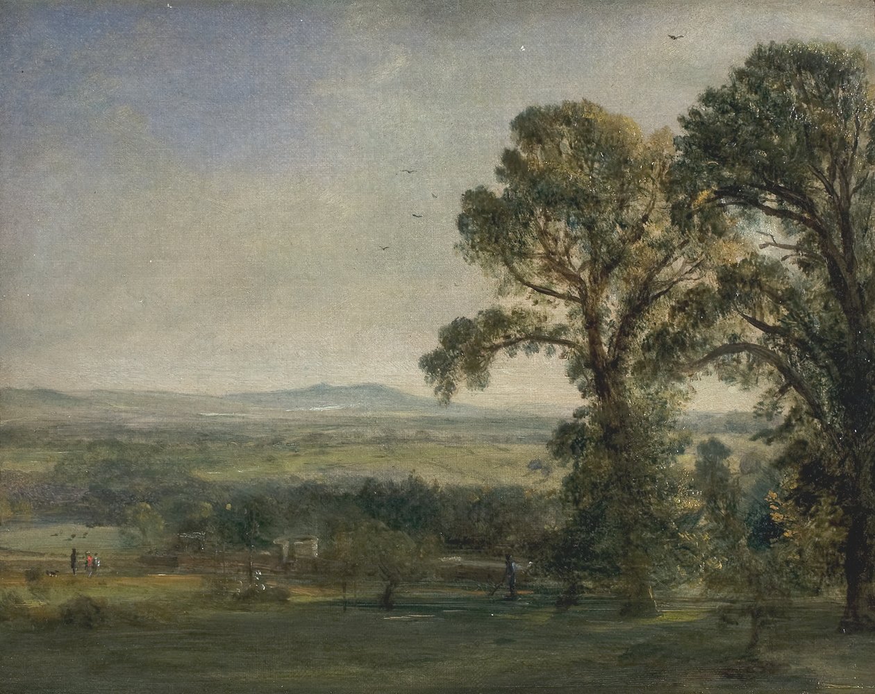 Bardon Hill, Coleorton Hall, ca. 1823. av John Constable