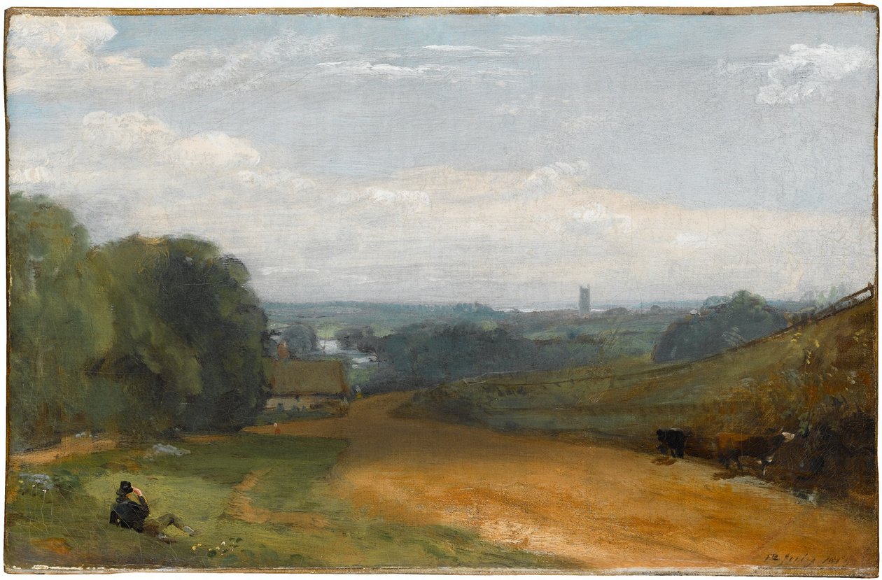 Utsikt over Dedham fra Gun Hill av John Constable