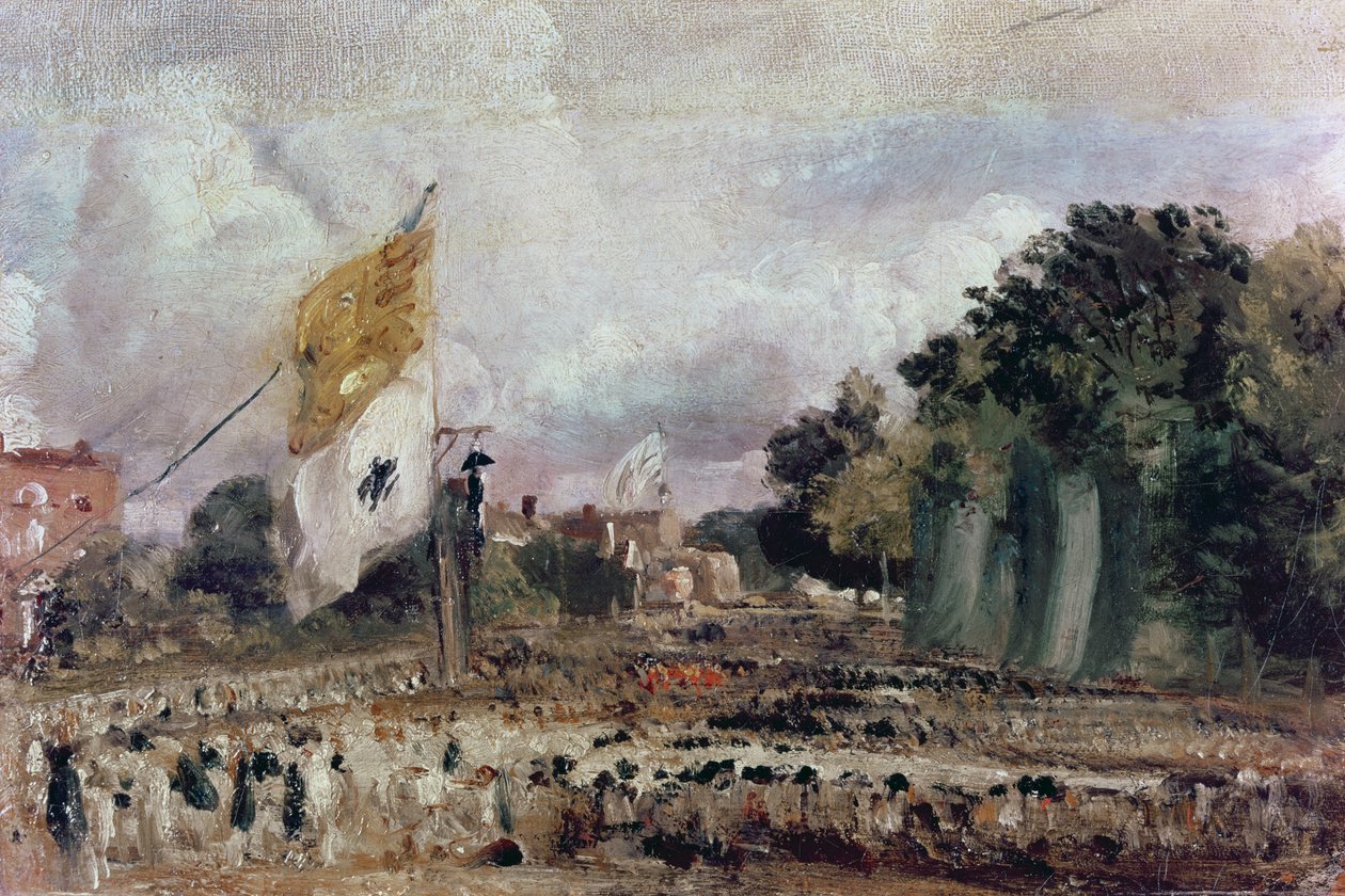 Feiring av den generelle freden 1814 i Østre Bergholt, 1814 av John Constable