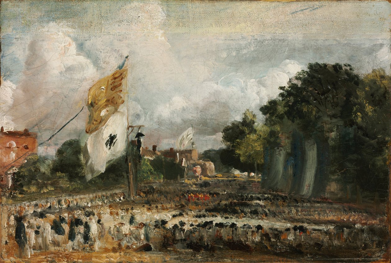 Feiring av den generelle freden 1814 i Østre Bergholt, 1814 av John Constable
