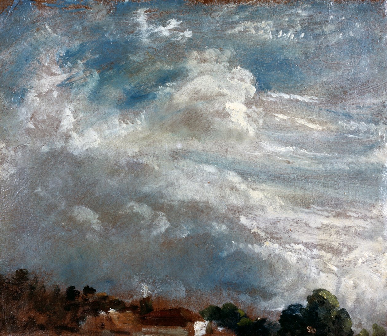 Cloud Study: Horizon of Trees av John Constable