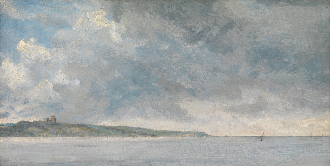 Kystscene med klipper av John Constable