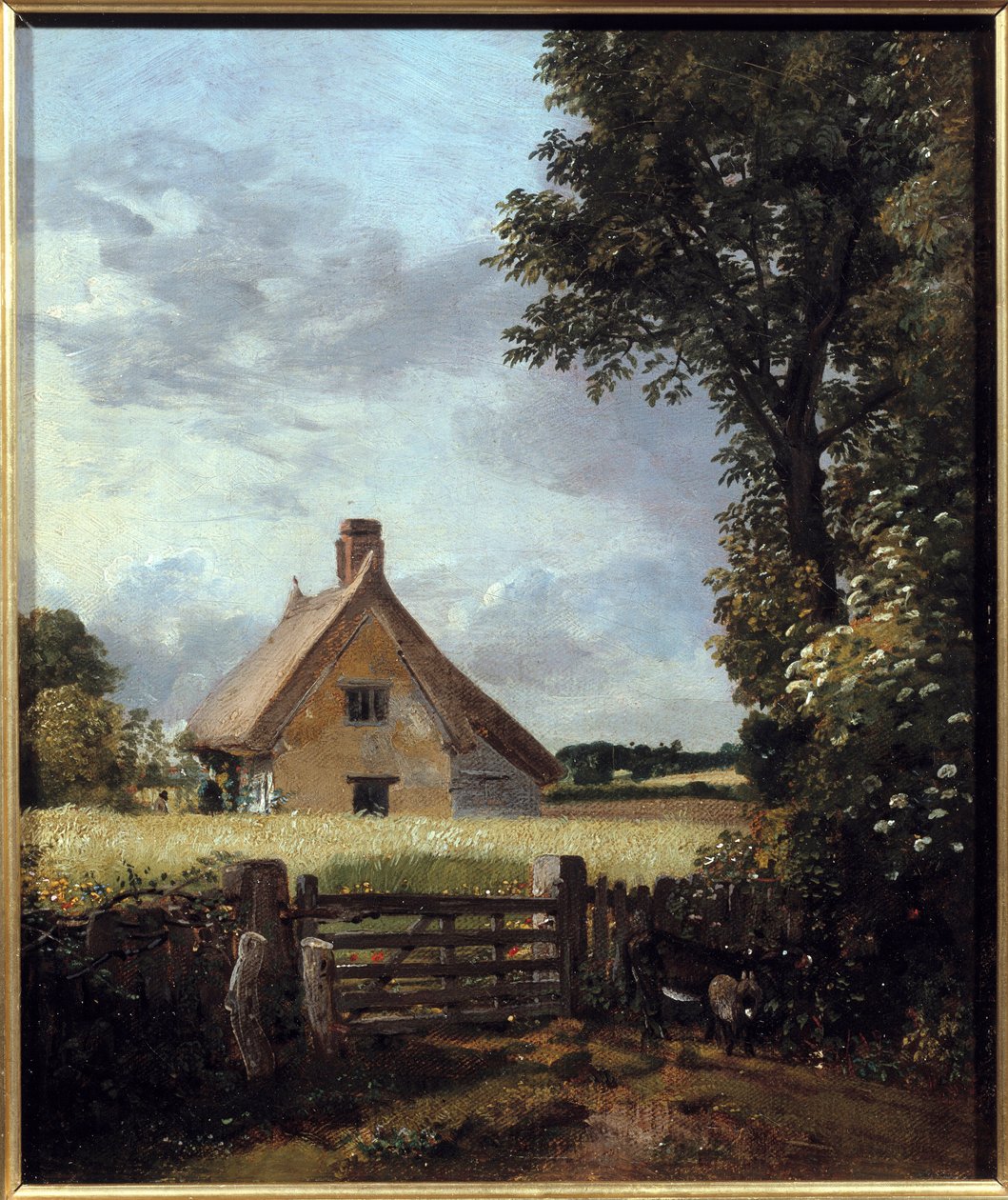 Hytte i en hveteåker. Maleri av John Constable (1776-1837) av John Constable