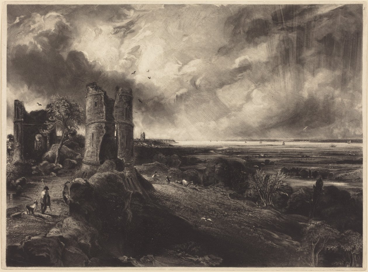 Hadleigh Castle (stor plate) av John Constable