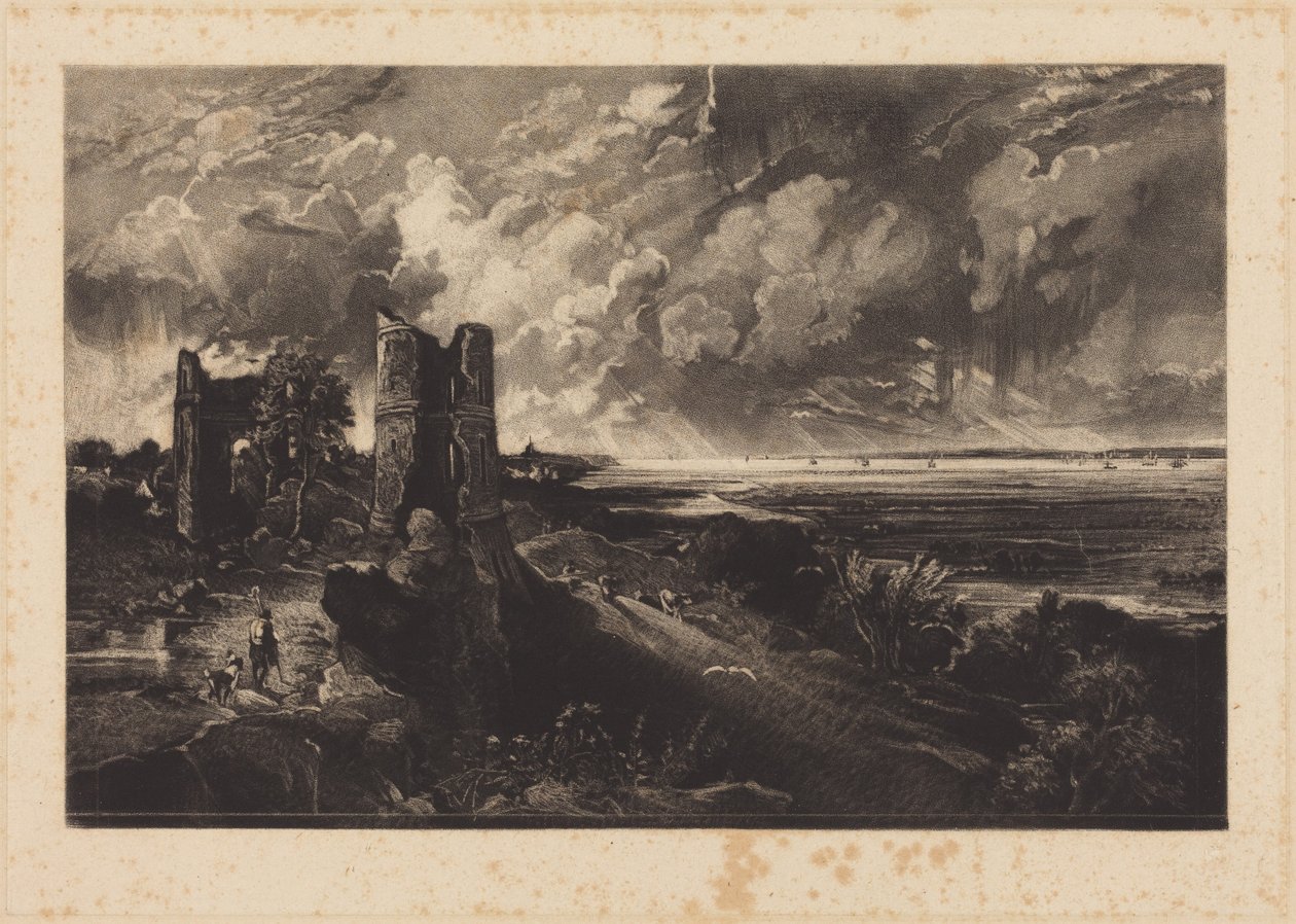 Hadleigh Castle (liten plate) av John Constable