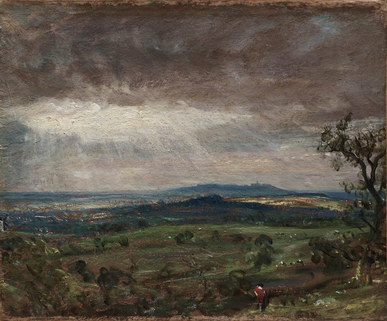 Hampstead Heath, Looking Toward Harrow, ca. 1821 av John Constable