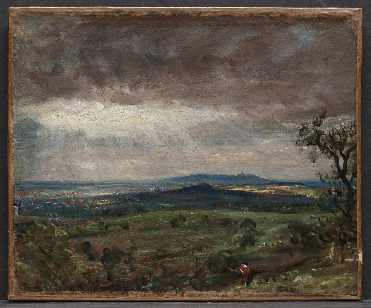 Hampstead Heath, Looking Toward Harrow, ca. 1821 (olje på papir, montert på lerret) av John Constable