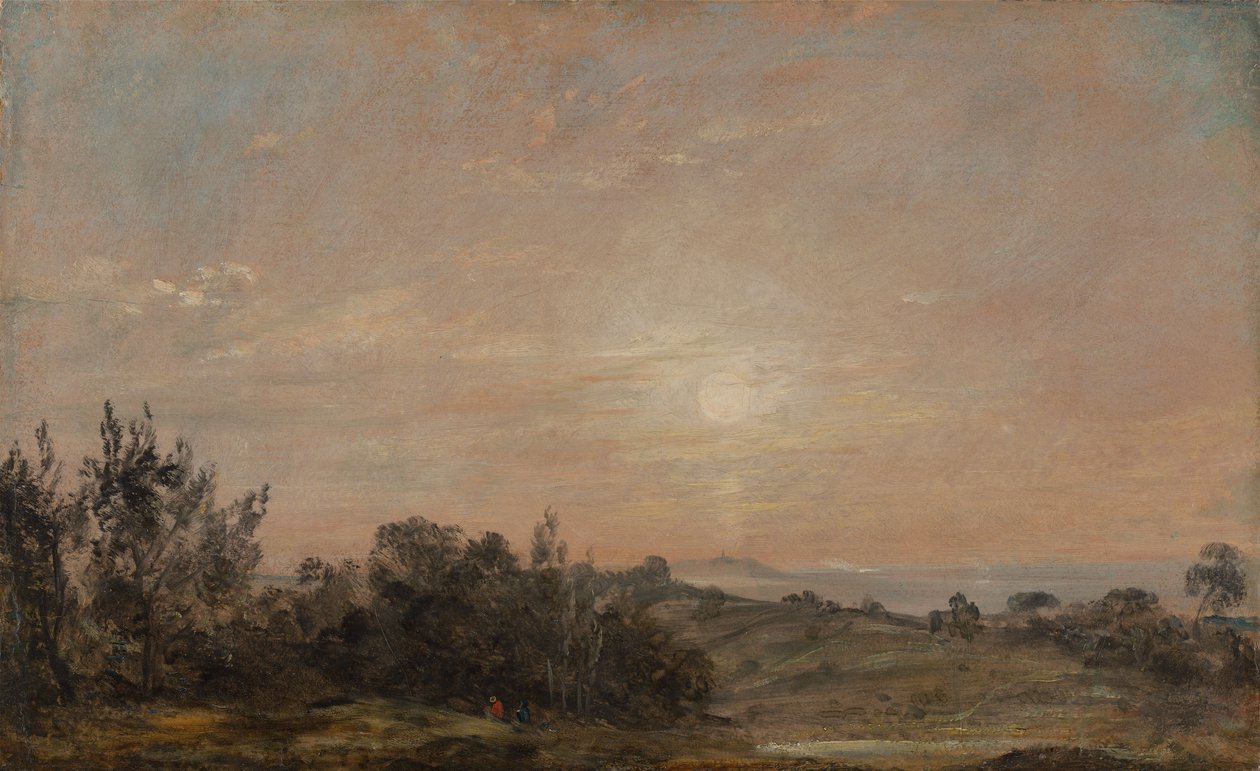 Hampstead Heath med utsikt mot Harrow av John Constable