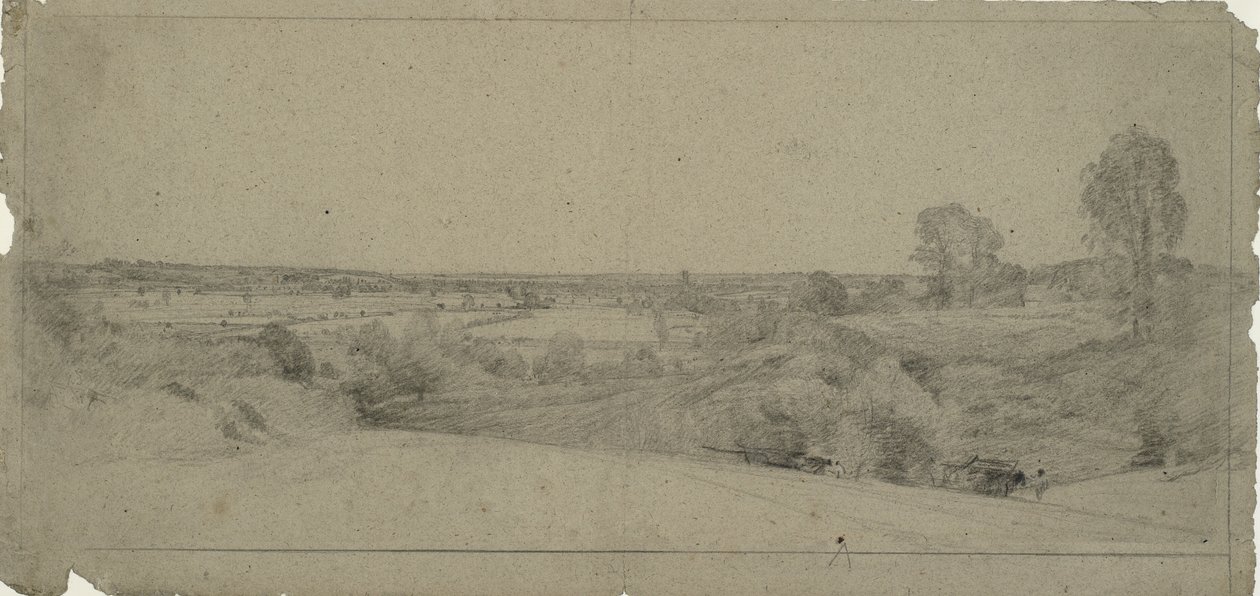 Landskap med utsikt over Dedham Vale sett fra Langham av John Constable