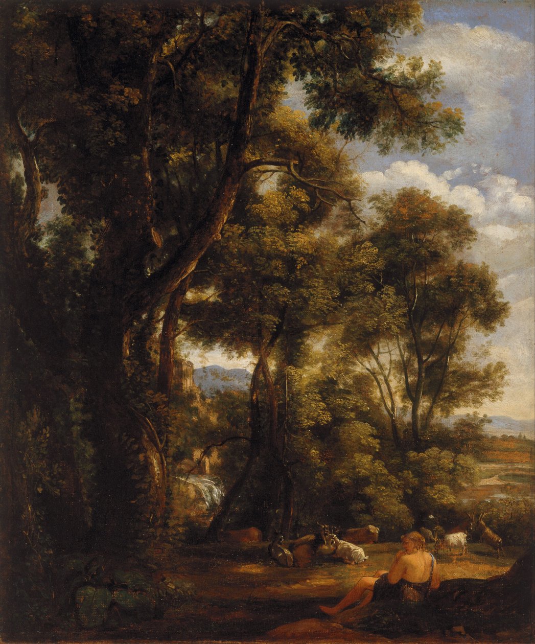 Landskap med geiter og geiter av John Constable