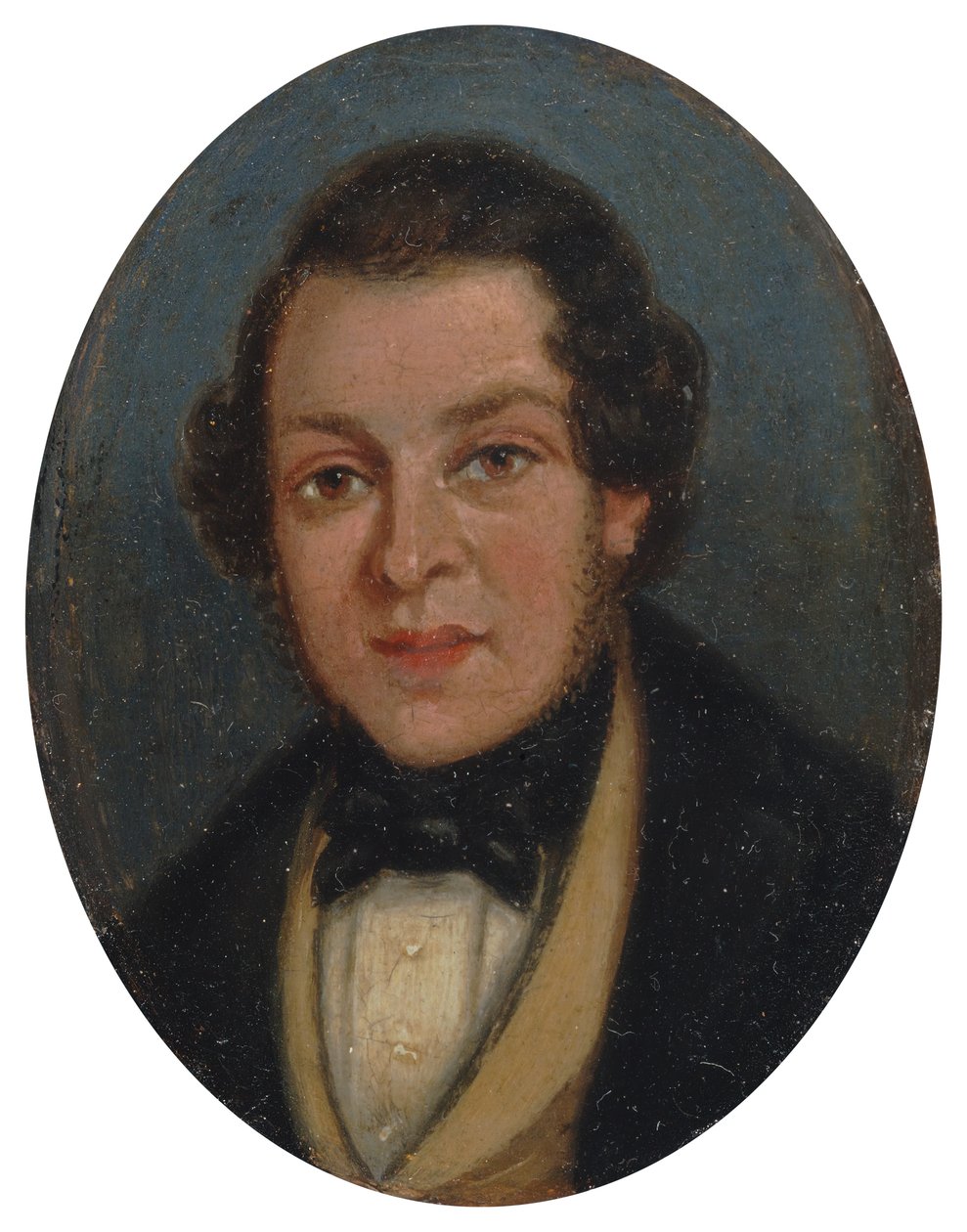 Miniatyr: Portrett av Abram Constable, bror til kunstneren, tidlig på 1800-tallet. av John Constable