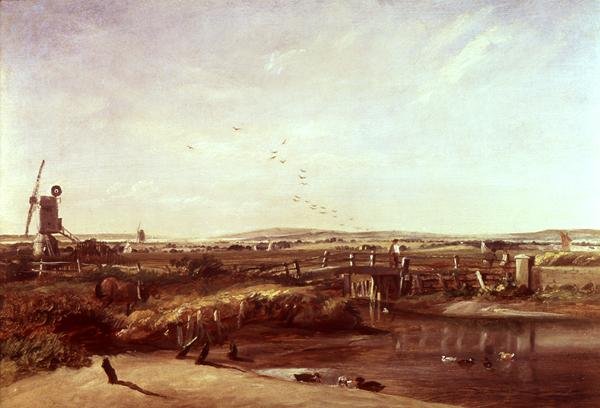 Mistley, Valley of the Stour (olje på lerret) av John Constable