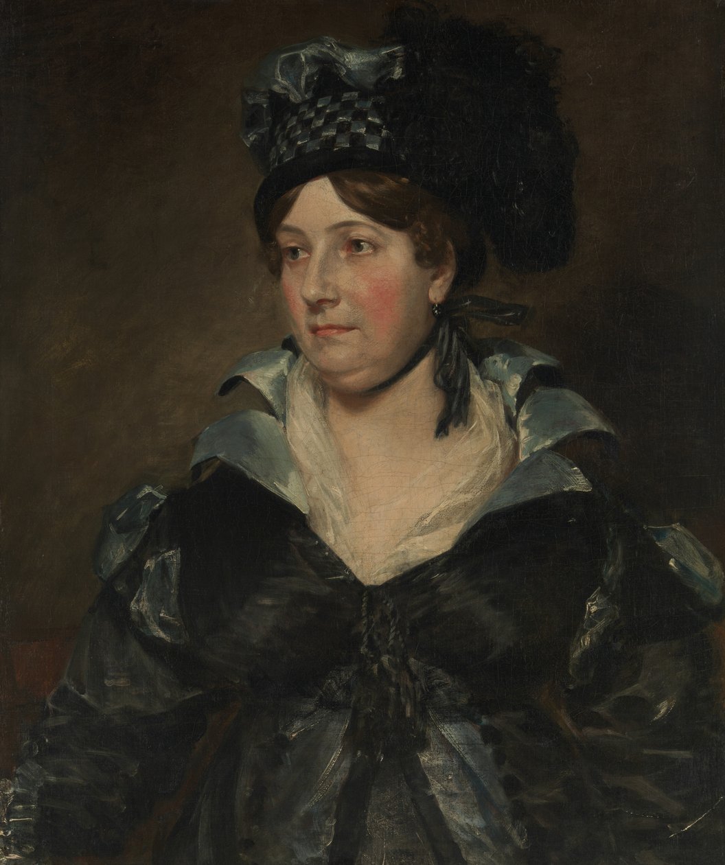 Mrs. James Pulham Sr. Frances Amys, ca. 1766-1856, 1818. av John Constable