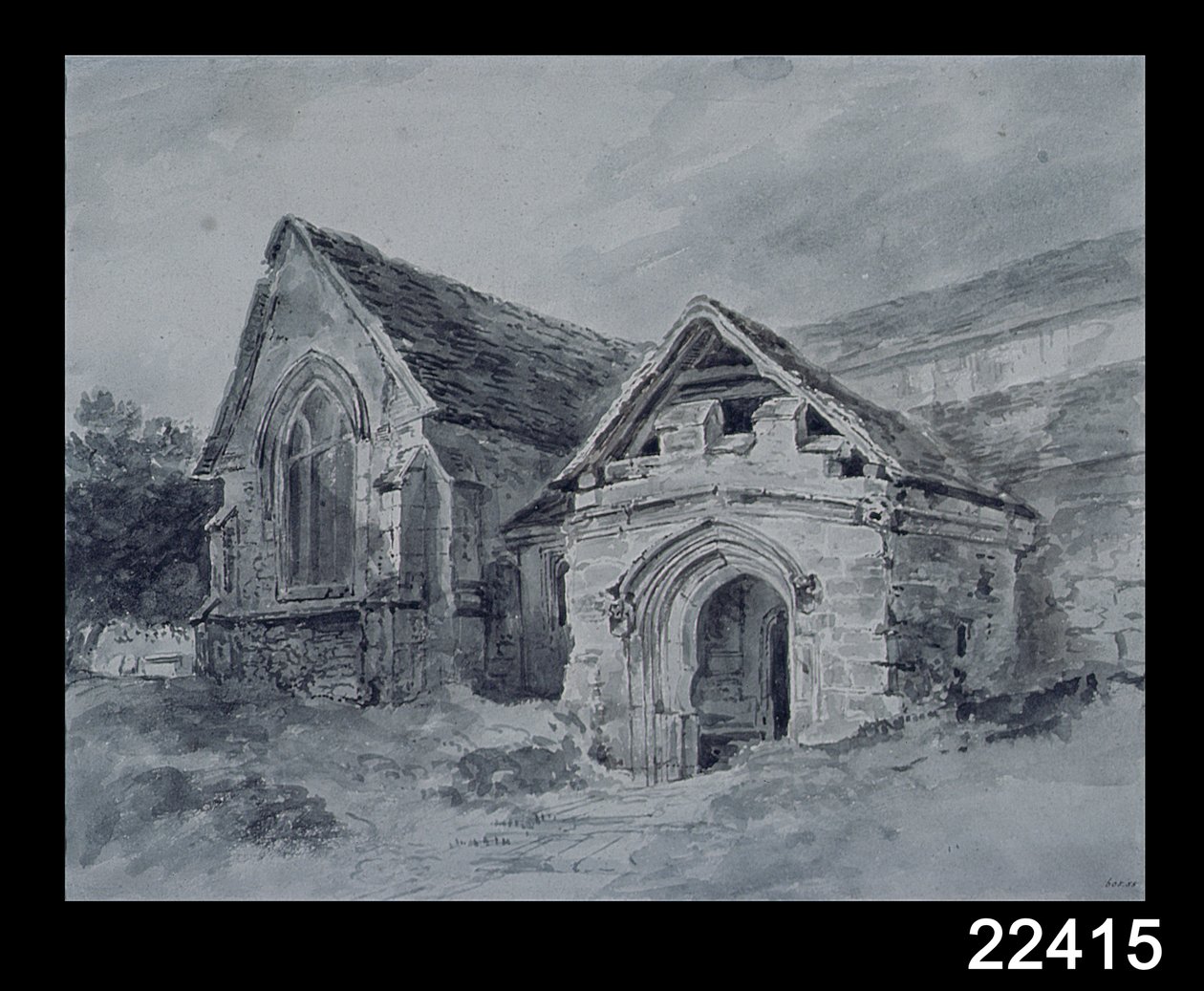 Porch and Transept of a Church, ca. 1850-11 av John Constable
