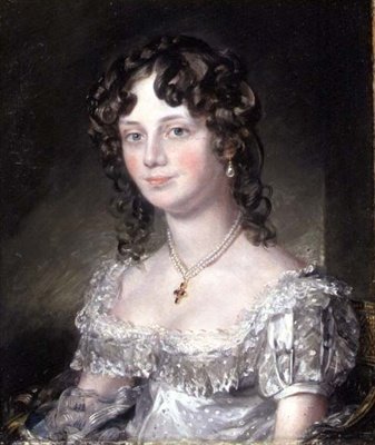 Portrett av fru Mary Fisher, kone til John Fisher, erkediakon av Berkshire, 1816 (se 74982) av John Constable