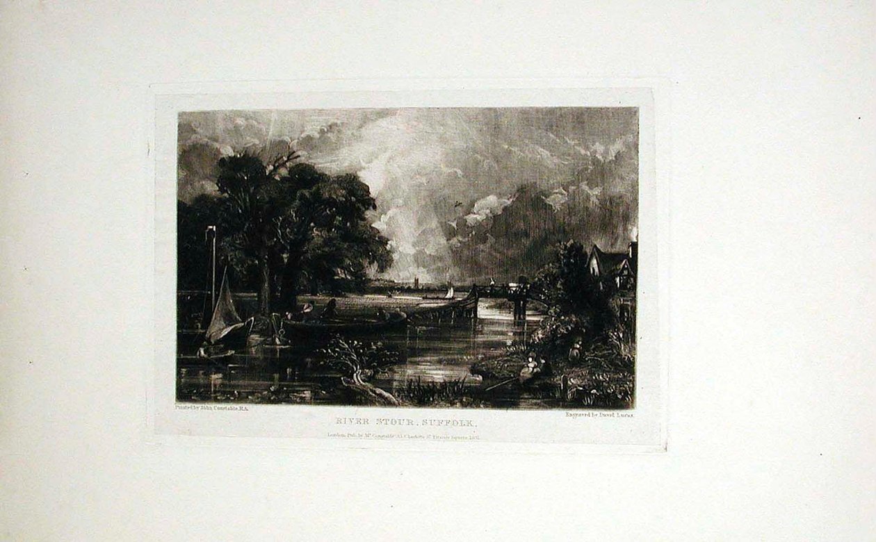 Elven Stour, Suffolk av John Constable