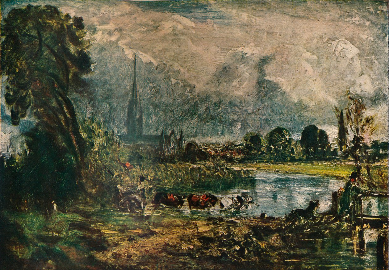 Salisbury katedral, c1829. 1911 av John Constable