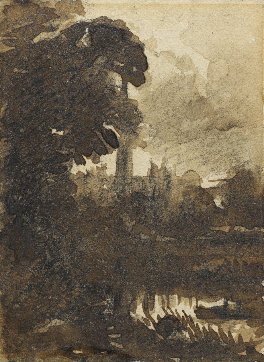Salisbury katedral fra nordvest, ca. 1830-39 av John Constable