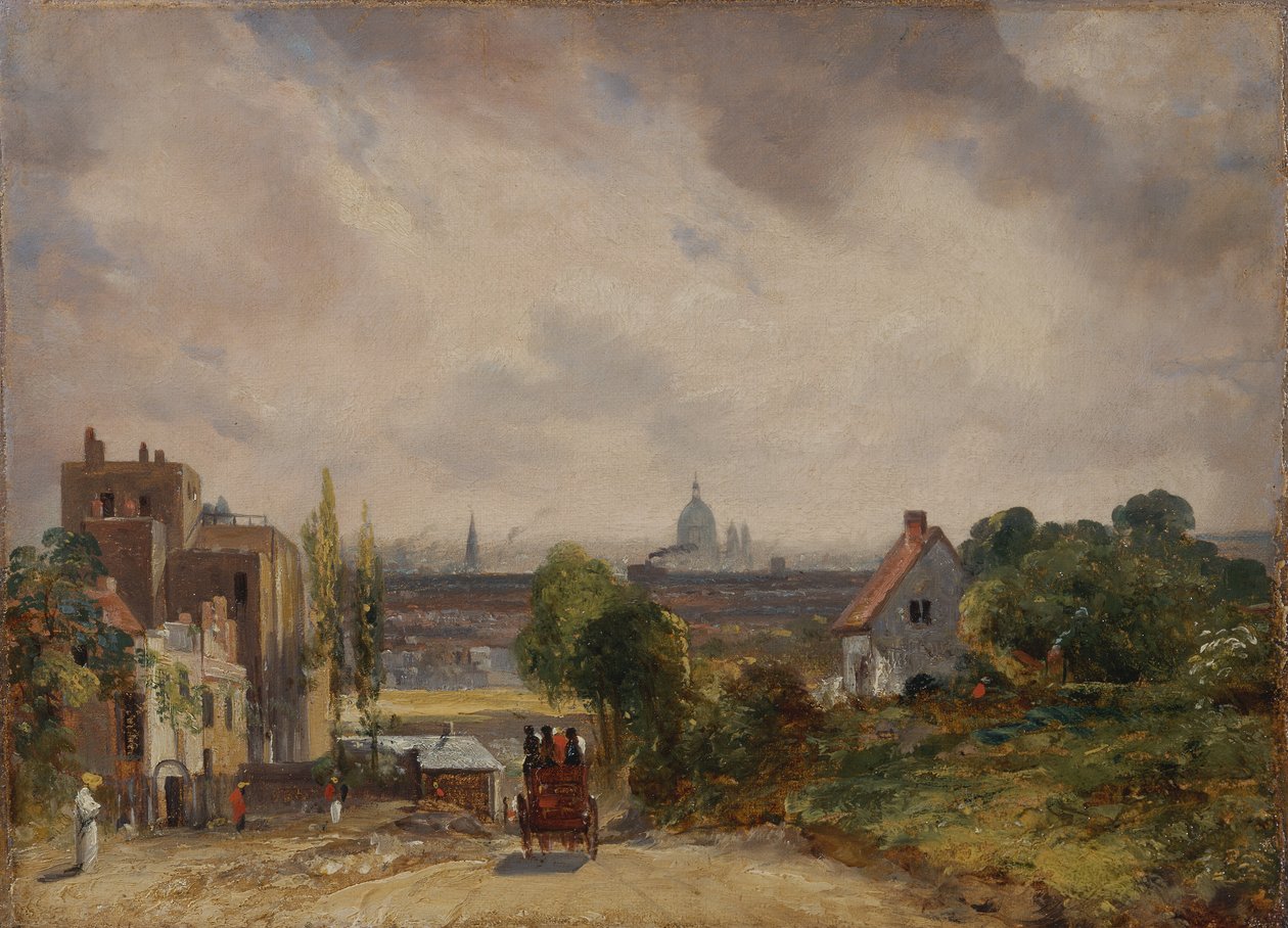 Sir Richard Steele's Cottage, Hampstead, 1831 til 1832. av John Constable