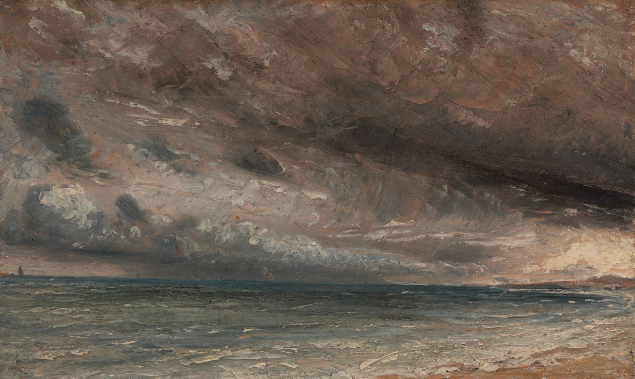 Stormy Sea, Brighton, ca. 1828. av John Constable