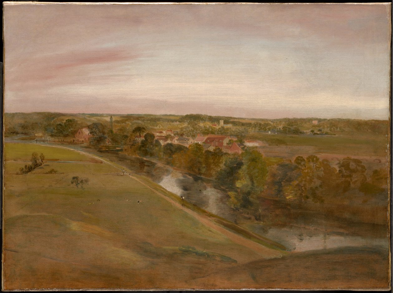 Stratford Saint Mary sett fra Coombs av John Constable