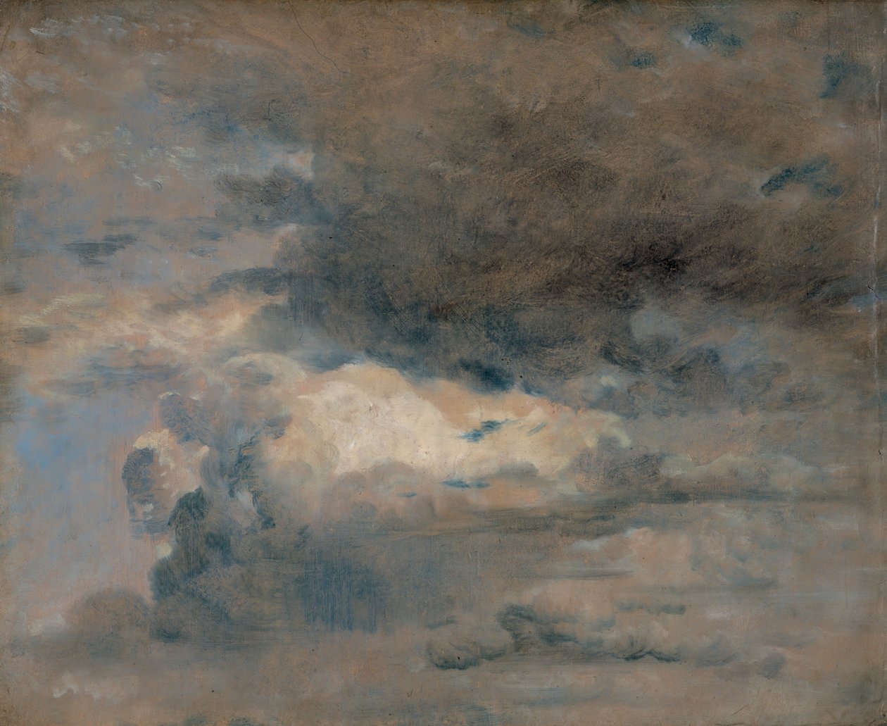 Studie av skyer – kveld, 31. august 1822. av John Constable