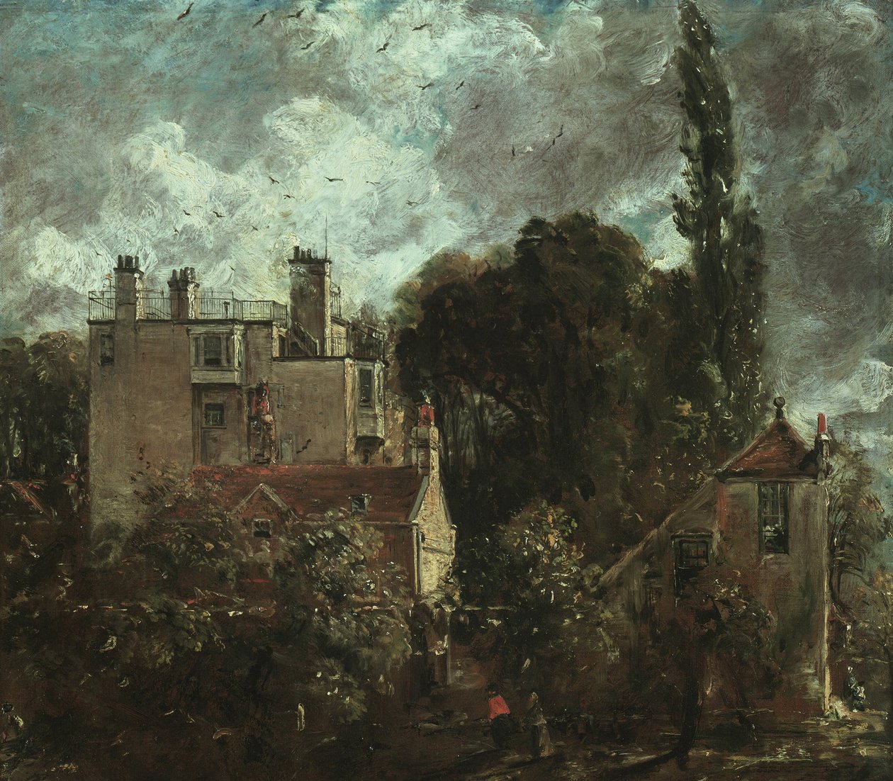 The Grove, eller Admirals House i Hampstead, 1821-1822 av John Constable